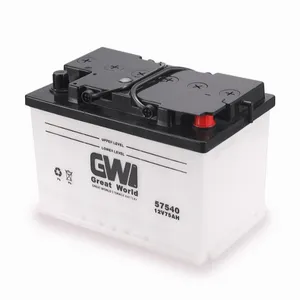 Batteria automatica Standard DIN 12v per auto/camion usata a secco per nuovi prodotti DIN75