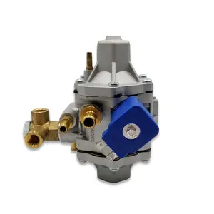 Automotive cng gas pressure reducer with medium-pressure solenoid valve