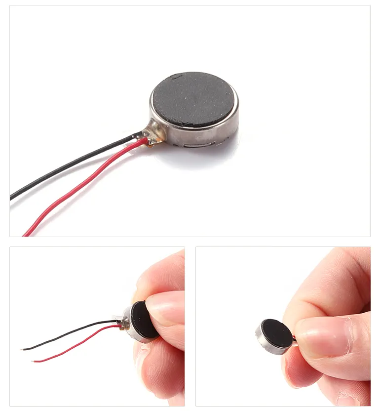 Motor micro háptico de vibración, dispositivo portátil, auricular Bluetooth, Micro Motor de vibración, 2"