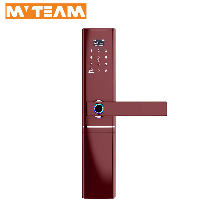 Fingerprint Code Card Access Front Door Lock Set Entry Smart Eletronic ...