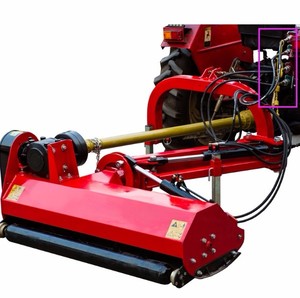 Grass cutting tractor mounted front side shift flail mower for sale