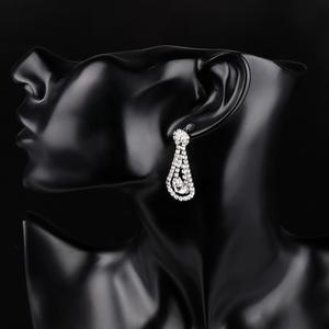 Ztech — boucles d'oreilles en strass à fermeture magnétique, pour mariage, lustre, nouveauté mode, vente en gros, été, Offre Spéciale - Product Image 5
