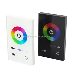 DC12-24V 3channel 4A USA standard plug led touch dimmer switch touch panel glass led RGB light full-color LED controller 12V