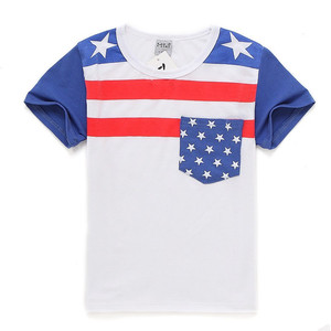 Orgaic Coton Unisexe Enfants T-shirts Casual Juillet 4ème Patriotique Enfants T-shirt - Product Image 6