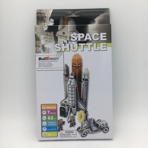<span class=keywords><strong>Discovery</strong></span> Space Shuttle Kit de modèle de site de lancement de puzzle 3D DIY avec fusées d'astronautes et matériel en papier pour véhicule au sol - Product Image 2