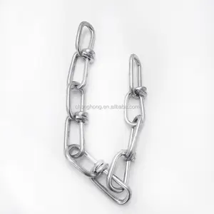 High Quality Double Loop Chain DIN5686 AISI304/316 Stainless Steel Knotted D Chain