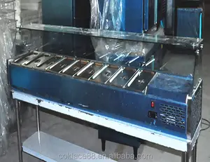 GLASS TSL PIZZA SALAD COUNTER REFRIGERATED DISPLAY CABINETS