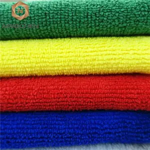 Nhà Máy Giá Trong Cuộn Làm Sạch Sợi Nhỏ Polyester Polyamide Vải Chất Lượng Tốt Nhất Stretch Terry Khăn Vải Vải Cho Hộ Gia Đình