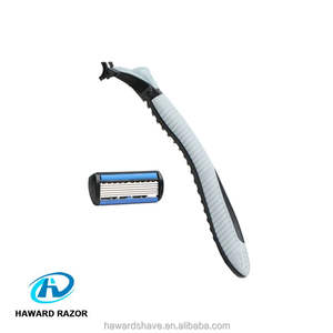 छह ब्लेड कारतूस रेजर स्टेनलेस स्टील ब्लेड सिस्टम रेजर के साथ 3 अतिरिक्त रिफिल फफोले पैक रेजर - Product Image 4