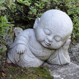 Estatuas de Buda Pequeñas de Mármol Blanco para Decoración Interior o Exterior - Product Image 2