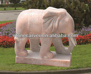 Carvings <span class=keywords><strong>de</strong></span> jardín elefante <span class=keywords><strong>de</strong></span> <span class=keywords><strong>piedra</strong></span> <span class=keywords><strong>de</strong></span> mármol rosa - Product Image 1