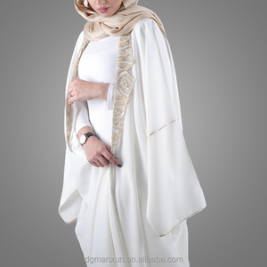 2017 ultima abbigliamento islamico abaya dubai kimono anteriore aperto sexy delle donne sequin immagine del vestito - Product Image 2