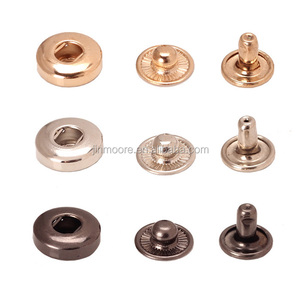 Round Metal Spring Snap Rivet Button Press Stud <strong>Popper</strong> Fastener Closure - Product Image 4