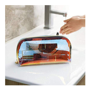 Vendite calde TPU Olografica <span class=keywords><strong>Trasparente</strong></span> Del Sacchetto di Frizione Del Sacchetto di Trucco Delle Donne Ologramma <span class=keywords><strong>Trasparente</strong></span> Piccolo Impermeabile Borsa Da Toilette Cosmetici - Product Image 3