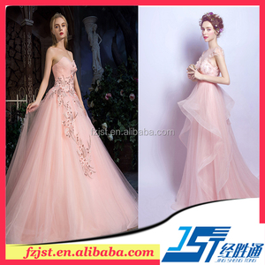 Flores de boda hermosa rosa vestido largo párrafo arrastre el palabra hombro vestido encaje manga larga modelo personalizado de - Product Image 1