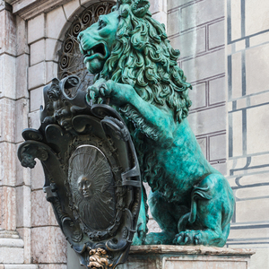 Statua di rame del <span class=keywords><strong>leone</strong></span> del bronzo del giardino della decorazione esterna - Product Image 1