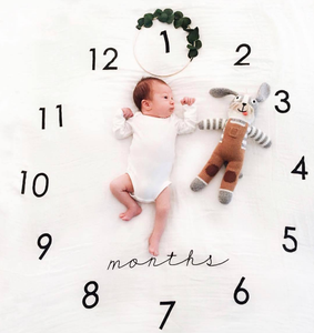 China Cheap Fleece Monthly Baby Muslin <strong>Milestone</strong> <strong>Blanket</strong> - Product Image 4