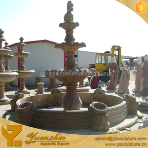 Grande taille extérieure paysage antique 3 niveau western <span class=keywords><strong>conception</strong></span> <span class=keywords><strong>jardin</strong></span> fontaine d'eau en pierre - Product Image 1