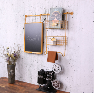 Retro pared colgante organizador metal decoración de la Oficina con <span class=keywords><strong>pizarra</strong></span> - Product Image 2
