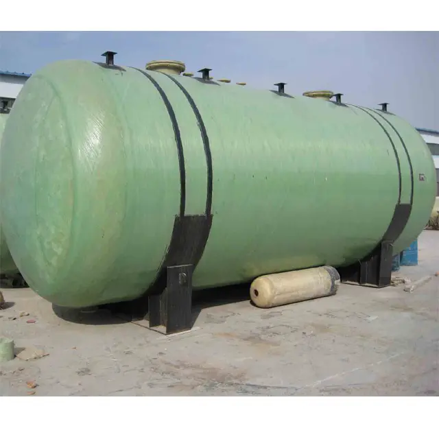 Frp Horizontale Opslag Ondergrondse Water Tank Brandstoftank