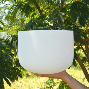 HF <span class=keywords><strong>6</strong></span>-24 inch קוורץ זכוכית חלבית צ 'אקרת שירה קערת לריפוי קול - Product Image 2