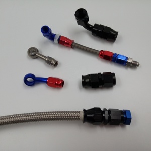 Tuyau <span class=keywords><strong>de</strong></span> <span class=keywords><strong>frein</strong></span> à air en ptfe tressé en acier inoxydable, pour voiture - Product Image 4