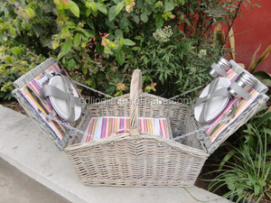 Luxe Antique 4 personne <span class=keywords><strong>pique</strong></span> - nique en osier <span class=keywords><strong>panier</strong></span> de pâques gros paniers - Product Image 2