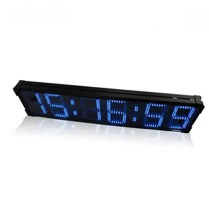 Ganxin 6 Digits 8 Inch Multifunctional Bule Led Light Drag Keychain Display Race Timer Sports Digital Car Race Timer