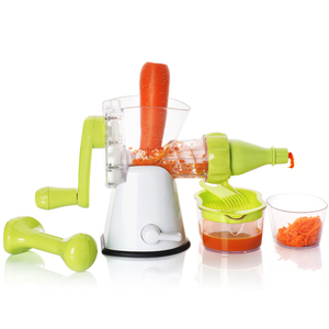 Presse-agrumes manuel Smile Mom à manivelle pour oranges et citrons, ustensile de cuisine avec base à ventouse et vis sans fin - Product Image 1