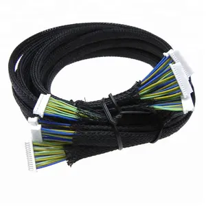 Jst-Conectores de paso personalizados de 1,0mm, cable Lvds blindado de 12 pines para monitor Lcd