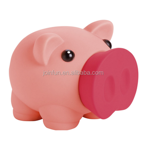 Cute DIY blank piggy bank, paint your own pvc piggy bank, DIY vinyl coin bank