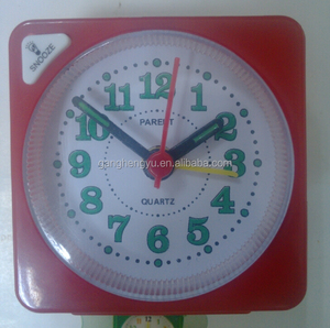 Plastic Creative Quartz Pointer <strong>Clock</strong> Bedroom Mini Table Night Light Snooze Alarm <strong>Clock</strong> - Product Image 2