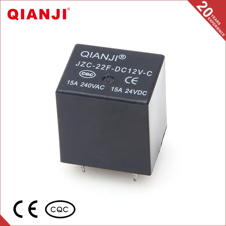 Qianji 15A 250VAC điện tiếp sức JZC-22F 20A Mini PCB tùy chỉnh Finder đường Cube chốt điện tiếp sức cho điều hòa không khí