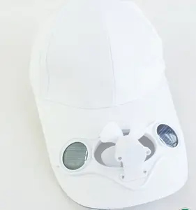 hot sale solar air cooling hat baseball fan cap with customised logo
