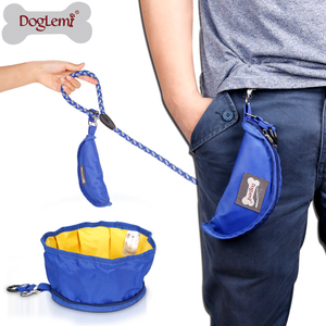 Mangkuk Makanan Hewan Peliharaan Ramah Lingkungan Dacron Portabel untuk Penggunaan di Dalam Ruangan dan Perjalanan untuk Anjing - Product Image 3
