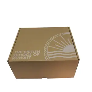 Imballaggio personalizzato della scatola postale ondulata dell'abbigliamento marrone delle scatole di cartone dell'imballaggio della carta della maglietta