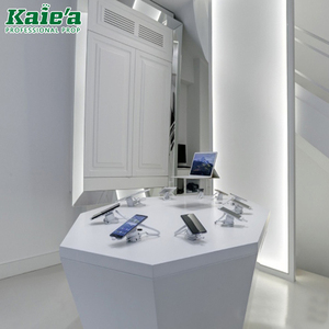 Exhibidor de Madera para Teléfonos Móviles a <span class=keywords><strong>Precio</strong></span> de Fábrica, Vitrina para Mostrador de Tienda de Celulares, Diseño de Interiores - Product Image 4