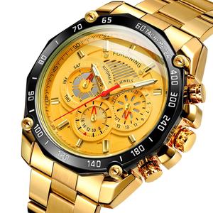Montre homme Forsining, nouveau design de luxe, 3 ATM résistant à l'eau, mouvement automatique, Relogio Masculino - Product Image 2