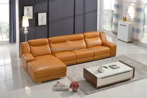 S139 Sofa Sudut Kulit Stanley Modern/Beli Furnitur Impor dari Tiongkok
