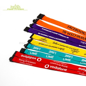 2025 2026 bán buôn cá nhân Polyester ngắn Ribbon Móc chìa khóa dây buộc với logo tùy chỉnh in - Product Image 6