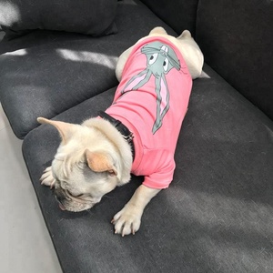 Camiseta con estampado de cabeza de conejo para mascotas, ropa para perro, venta al por mayor - Product Image 3