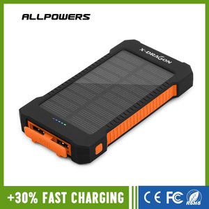 Cargador Solar Power Bank 10000 mAh Cargador de Batería Portátil Resistente A Prueba de Golpes para el iphone 6, <span class=keywords><strong>5</strong></span> V dispositivo - Product Image 1