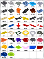 100g sac Pandatoys brique pièces NO.3036 bloc de construction brique pour MOC bricolage jouets 1000 + moules avec 36 + couleurs Stock 3036 6*8 6x8 blocs