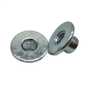 Factory manufacturer high flange nuts round Stainless Steel M10 Tee weld nut