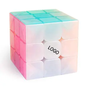 3x3 Speed Cube Stickerless Dia. 56mm Jelly edition Cube Puzzle