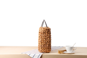 Fashion Trend Women Lady <strong>Summer</strong> <strong>Bag</strong> Square Big Capacity Beach Straw Hand <strong>Bag</strong> With Wood Handle - Product Image 4