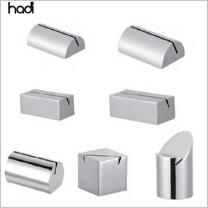 Perlengkapan Hotel Aksesoris Prasmanan Restoran Makanan Logam Label Nama <span class=keywords><strong>Buffet</strong></span> Bentuk U Stainless Steel Meja Pernikahan Pemegang Nomor - Product Image 5