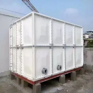 10000 litre Fiberglas katlanabilir Su Deposu FRP modüler su deposu kare fiberglas tankı