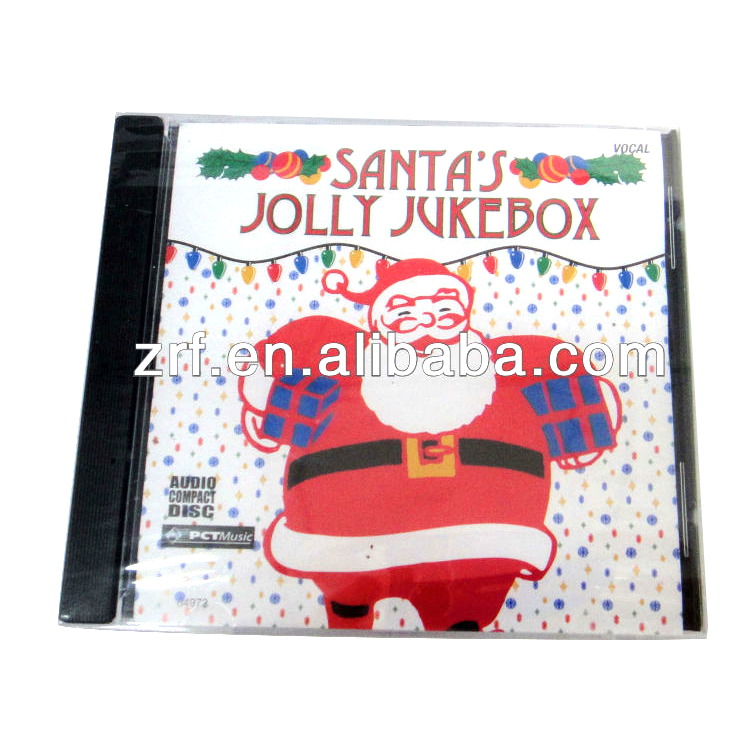 Рождество CD-Диск Репликации с Пластиковый Лоток Для Упаковки CD Случае,