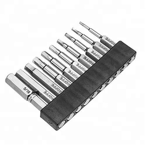 ชุดดอกไขควงหัวหกเหลี่ยม SAE 5/<span class=keywords><strong>64</strong></span>-5/16 นิ้ว 10 ชิ้น พร้อมด้ามจับหกเหลี่ยมขนาด 1/4 นิ้ว แบบแม่เหล็ก - Product Image 4